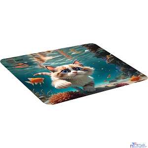 Коврик для мыши Cactus Fish Cat рисунок 300x250x3мм (CS-MPC-D15M)