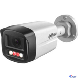 DAHUA DH-IPC-HFW1239TL1P-A-IL-0360B Уличная цилиндрическая IP-видеокамера SmartDualLight 2Мп; 1/2.8” CMOS; объектив 3.6мм; обнаружение людей, микрофон, ИК 30м, LED 20м, IP67, металл/пластик