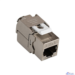 Exegate EX297344RUS Модуль-вставка Keystone Jack RJ-45 ExeGate KJ-8P8C-SH-C6-180-TL (Кат.6, экранированная, 180 градусов, IDC Toolless (без инструмента))