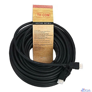 TV-COM Кабель цифровой (CG150S-20M) HDMI19M to HDMI19M, V1.4+3D, 20m [6939510810820]