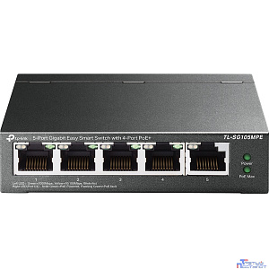 TP-Link TL-SG105MPE Коммутатор Easy Smart с 5 гигабитными портами (4 порта PoE+)