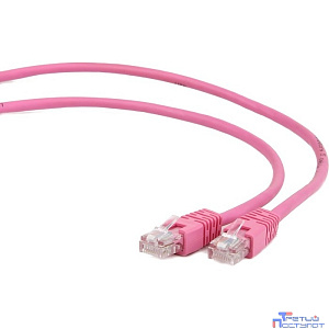 Патч-корд UTP Cablexpert PP12-5M/RO кат.5e, 5м, литой, многожильный (розовый)