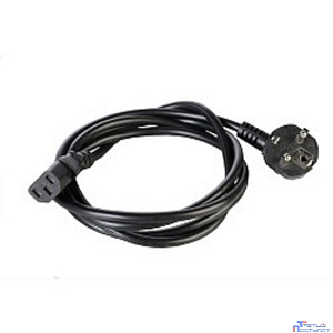 REM Шнур питания с заземлением IEC 60320 C13/EU-Schuko, 10А/250В (3x1,0), длина 1,8 м. (R-10-Cord-C13-S-1.8)