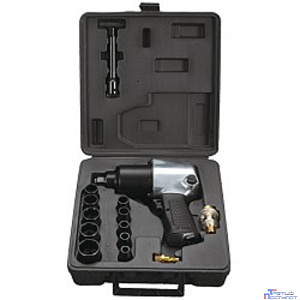 FUBAG IW580 1/2" Пневмогайковерт ударный [100191] {226л/м_576Нм_6.3бар_1/2" + набор головок_кейс}