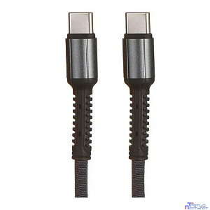 LDNIO LS631C/ USB кабель PD: Type-C--Type-C/ 1m/ 65W/ медь/ Нейлоновая оплетка/ Gray