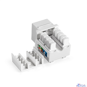 Exegate EX297341RUS Модуль-вставка Keystone Jack RJ-45 ExeGate KJ-8P8C-U-C5e-90-110 (Кат.5e, неэкранированная, 90 градусов, IDC 110)