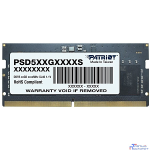 Память DDR5 16Gb 4800MHz Patriot PSD516G480081S RTL PC5-38400 CL40 SO-DIMM 260-pin 1.1В dual rank
