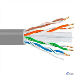 5bites Кабель US6575-305A витая пара UTP / SOLID / 6CAT / 23AWG / CCA / PVC / GREY / 305M