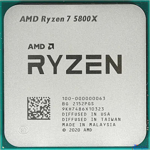 CPU AMD Ryzen 7 5800X BOX (100-100000063WOF) {3,80GHz, Turbo 4,70GHz, Without Graphics AM4} BOX (без кулера)