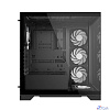 XPG INVADER X BLACK (INVADERXMT-BKCWW) Mid-Tower Gaming ATX PC Case with Panoramic View, Tempered Glass Panels, and RGB Lighting Black