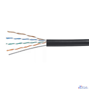 Cabeus UTP-4P-Cat.5e-SOLID-OUT-PE-UV Кабель витая пара U/UTP 5e кат. 4 пары (24 AWG), одножильный, для внешней прокладки, PE-UV (305 м)