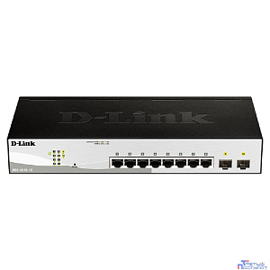 D-Link DGS-1210-10/F1A Управляемый L2 коммутатор с 8 портами 10/100/1000Base-T и 2 портами 1000Base-X SFP