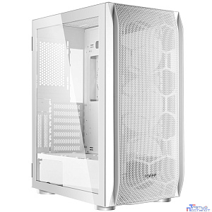 Ginzzu GL185 White боковая дверца закаленное стекло на петлях на магнитах