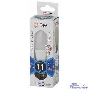 ЭРА Б0032982 Лампочка светодиодная STD LED B35-11W-840-E14 E14 / Е14 11Вт свеча нейтральный белый свет