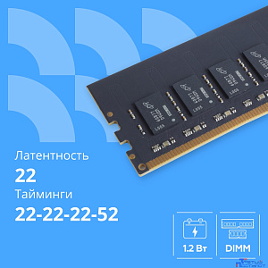 CBR DDR4 DIMM (UDIMM) 16GB CD4-US16G32M22-00S PC4-25600, 3200MHz, CL22, 1.2V, Micron SDRAM, single rank, пожизненная гарантия