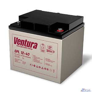 АКБ Ventura GPL 12-40   12V/47Ah {F6, ДхШхВ 197х166х176мм, 13.5кг, срок службы 12 лет}