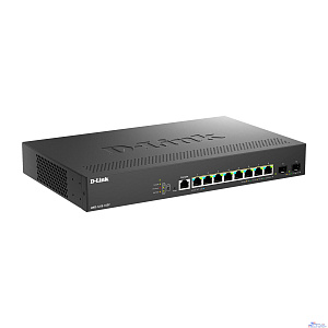 D-Link DMS-1250-10SP/A1A/6KV Управляемый L2 коммутатор с 8 портами 10/100/1000/2.5GBase-T и 2 портами 10GBase-X SFP+ (8 портов PoE 802.3af/at, PoE-бюджет 240 Вт)
