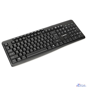 Клавиатура Gembird KB-8440M,{USB, черный, 113 клавиш, 9 кнопок управления мультимедиая, кабель 1,5м}