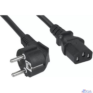 Filum  Кабель питания FL-PC-SH90/C13-C2-3.0-BK ПВС-АП 3x1.5 CEE 7/7(Schuko) угловая  - C13, 220/250В, 10А, чёрный, 3м