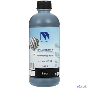 Чернила NVPRINT универсальные на водной основе NV-INK500UBk для аппаратов canon/Epson/НР/Lexmark (500 ml) Black совместимые