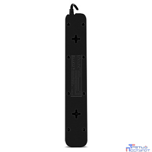 SVEN Фильтр SF-05LU 1,8 м (5 евро розеток,2*USB(2.4А)), черный, цветная коробка [SV-018832]