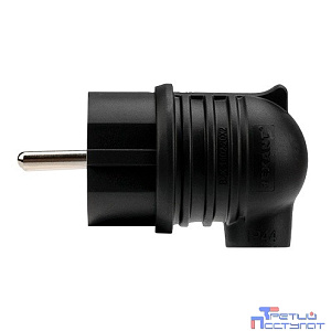REXANT 111-003 Вилка угловая влагозащищенная, с/з, 16 А, IP44 каучук REXANT