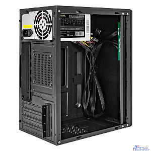 Exegate EX298156RUS Корпус Minitower ExeGate BAA-408U-AAA350 (mATX, БП AAA350 с вент. 8см, 2*USB+1*USB3.0, HD Audio, черный)