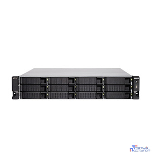 QNAP TS-h1886XU-RP-R2-D1622-32G Сетевой RAID-накопитель QuTS hero, 12 отсеков 3,5"/2,5", 6 отсеков 2,5", 4 порта 2,5 GbE RJ-45, 2 порта 10 GbE SFP+, стоечное исполнение, 2 блока питания.