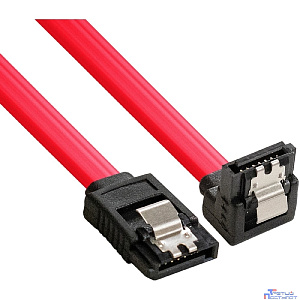 Exegate EX294732RUS Кабель SATA ExeGate EX-CC-SATA-DATA90-0.5L (7pin/7pin, угловой разъем, металлические защелки, 0,5м)