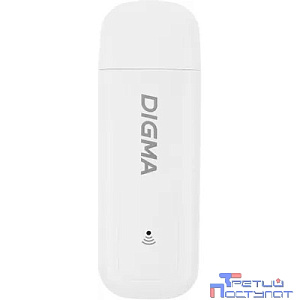 Digma Dongle WiFi DW1960WH Модем 3G/4G USB Wi-Fi Firewall +Router внешний белый