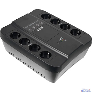 PowerCom SPD-650U ИБП {Line-Interactive, 650VA / 390W, Tower, Schuko, USB} (688275)
