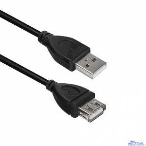 Кабель ACD Кабель ACD-U2AAF-30L |ACD-U2AAF-30L| USB 2.0, A male - A feмale, ТТХ: |ACD-U2AAF-30L| (7/0.12BC+PE)*1P+(7/0.12BC+PE)*2C+7/0.12BC+AL+PVC OD4.0, Черный, 3м (742064)