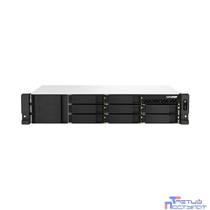 Сетевое хранилище без дисков/ SMB QNAP TS-864eU-RP-8G NAS, 8-tray 3,5"/2,5" w/o HDD, 4-core Intel Celeron N5095 2.0-2.9 GHz, 8GB DDR4 max, 2x2.5GbE LAN, 2U Rackmount, 2x300W PSU.  W/o rail kit RAIL-B0