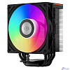 Кулер для процессора/ PCCooler RT500 Digital ARGB BK (240W, 4-pin PWM, LED temp., 152mm, Al/Cu, 5x6mm, ARGB, 1x120mm, 73.32CFM, 34.9dBA, 2200RPM, S: 1851/1700/1200/115X, AM5/AM4, black)