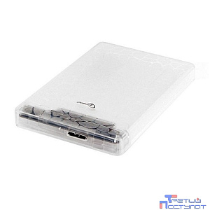 Gembird EE2-U3S-32P Внешний корпус 2.5" прозрачный, USB 3.0, SATA, пластик