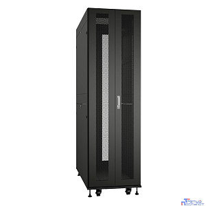 Cabeus ND-SC-42U60/120-BK Шкаф серверный телекоммуникационный 19" напольный для распределительного и серверного оборудования 42U 600x1200mm передняя и задняя двойные перфорированные двери, ручки с зам