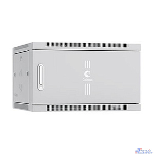 Cabeus SH-05F-6U60/60m Шкаф телекоммуникационный настенный 19" 6U 600x600x368mm (ШхГхВ) дверь металл, цвет серый (RAL 7035)