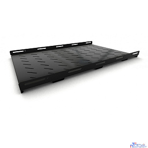 Hyperline TSH3H-850-RAL9004 Полка стационарная усиленная, глубина 850 мм, с боковым креплением, нагрузка до 100 кг, для шкафов серии TTB, TTBR, 485х850мм (ШхГ), цвет черный (RAL 9004)
