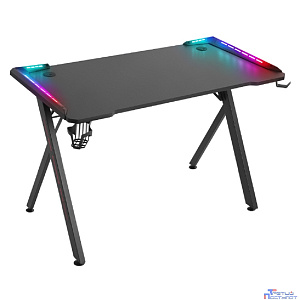 Игровой компьютерный стол Gamer RGB,подвес круж+гарн.,черн,120 DEFENDER (64330)