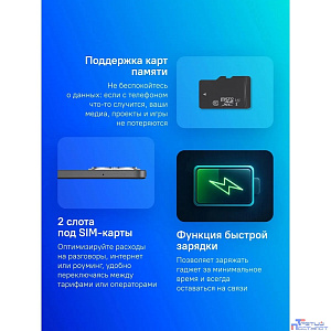 Tecno Spark Go 2 64Gb 3Gb черный моноблок 3G 4G 6.67" 720x1600 Android 14 48Mpix 802.11 a/b/g/n/ac NFC GPS GSM900/1800 Protect