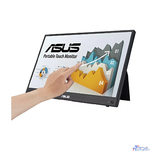 Монитор LCD 15.6" MB16AHT/ ASUS ZenScreen Touch MB16AHT 15,6" portable monitor, FHD (1920 x 1080), IPS, 10-point touch, 16:9, 250cd/?, 5ms(GTG), Mini-HDMI, USB-Cx2 (DP Alt Mode), Speakers, Flicker Fre