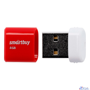 Smartbuy USB Drive 4GB LARA Red (SB4GBLara-R)