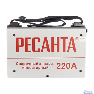 Ресанта САИ 220 65/3 Сварочный аппарат инверторный [65/3] {154В-242В, макс.6,6кВт, 10А-220А, ПВ 70%, напр. холостого хода 80В, напр. 28В, макс. диаметр электрода 5мм, 4,9 кг} 4606059015192
