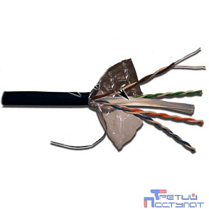 Кабель информационный Lanmaster LAN-6EFTP-OUT кат.6 F/UTP общий экран 4X2X23AWG PE внешний 305м черный
