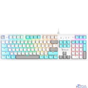 Клавиатура A4TECH Bloody S510R,  USB, белый [s510r usb icy white/blms red]