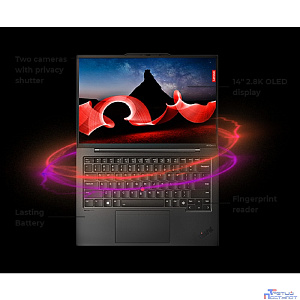 Lenovo Thinkpad X1 Carbon G12 [21KC0046US] (КЛАВ.РУС.ГРАВ.) BLACK Ultra 7 155U/32GB/512GB SSD/14” WUXGA IPS 300 NITS W11Pro