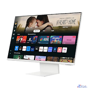 LCD Samsung 31.5" S32DM801UIXCI M8 белый {VA 3840x2160 60Hz 400cd 178/178 16:9 HDMI M/M Cam HAS USB}