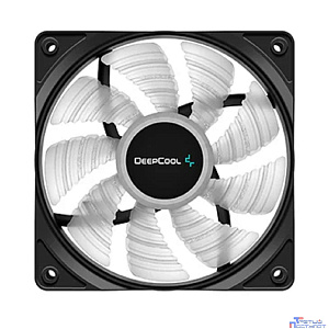 Вентилятор для корпуса Deepcool RF120B (120mm, 1300rpm, 48.9 CFM, 21.9 дБ, Molex, blue light, black/white) (DP-FLED-RF120-BL)