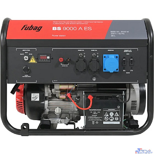 FUBAG BS 9000 A ES [641019/641092] { Мах мощность, (LTP), 9 кВА, Длительная мощность (COP), 8.5 кВт 25 бака л, объем 459 см, мощность 11/15 кВт/л.с., 230 В, 84 дБ (7 м), 106 Вес, кг }