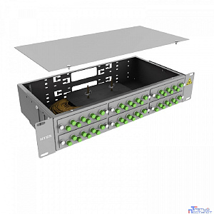 NTSS Кросс 19" NTSS PREMIUM, предсобранный 2U, 32 порта FC/APC, 9/125 мкм, (сплайс, пигтейлы, кдзс, планки, адаптеры) NTSS-RFOB-PM-2U-32-FC/A-9-SP1.5G2A